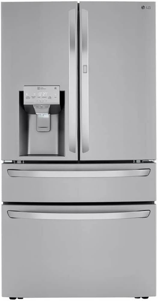 LG 23 cu. ft. Door-in-Door 4-Door French Door Refrigerator, Dual and Craft Ice in PrintProof Stainless Steel, Counter Depth LRMDC2306S