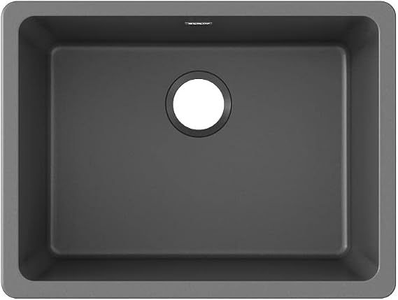 Elkay ELGU2522GY0 Quartz Classic Single Bowl Undermount Sink, Dusk Gray