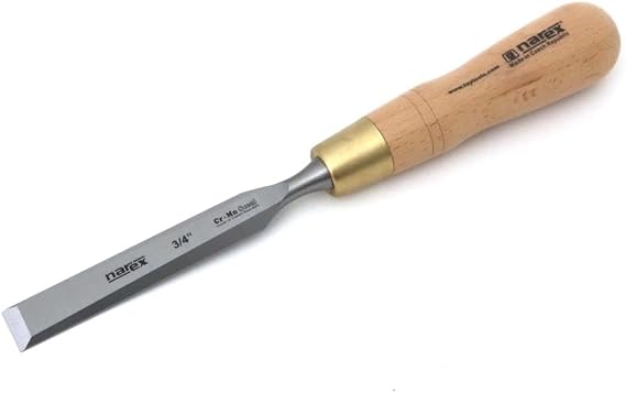 Narex Imperial Bevel Edge Chisel - 3/4", Beech Handle with Brass Ferule