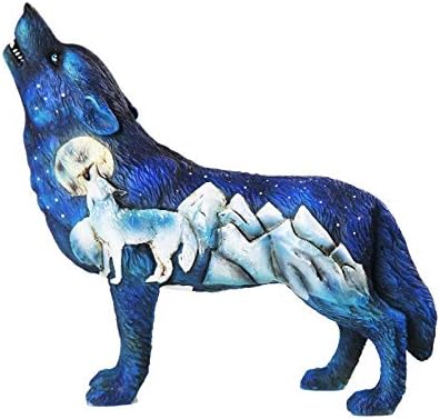 Pacific Giftware The Wolf Spirit Collection Frost Mountain Wolf Spirit Collectible Figurine