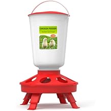 Poultry Chicken 1.5kg Feeder Bucket Foldable Legs Brooder kit