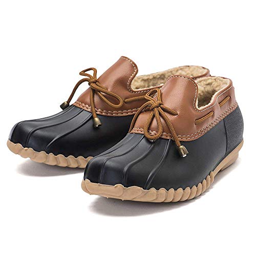 DKSUKO Snow Womens Waterpoof Loafer Shoes Slip On Flat Duck Shoe