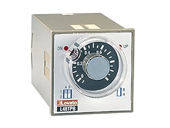 Lovato Electric 31L48TPBM24 Time Relay on Delay, Multiscale and Single Voltage, Plug-in and Flush Mount Version 48 mm x 48 mm