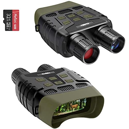 Coolife Night Vision Goggles Binoculars, 984ft Infrared Night Vision Range and HD Image 960P Video, 2.31 TFT LCD for Spotting Hunting with 32GB Card