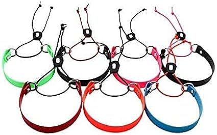 Full Grip Supply SureFit 3/4'' Biothane E-Bungee Collar Small 8''-16'' Neck Size Quick On/Off E-Collar Strap Fits Educator Dogtra (Red w/Neon Orange Bungee)