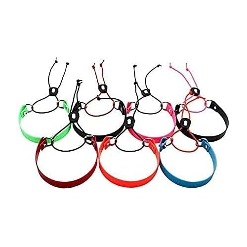 Full Grip Supply SureFit 34 Biothane E-Bungee Collar Small 8-16 Neck Size Quick OnOff E-Collar Strap Fits Educator Dogtra Hot Green wNeon Yellow Bungee