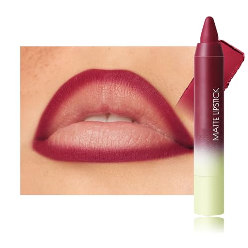 BINGBRUSH 2in1 Matte Lip Liner and Lipstick Combo, Lipsticks for Women, Longwear Waterproof Red Lip Liner Pencil, Matte lipstick Smudge Proof lipstain, Womens Long Lasting Lip Makeup 5#Red Drama