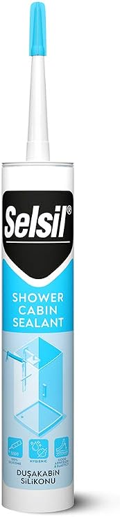 Selsil Shower Cabin Silicone, White, 310 Ml