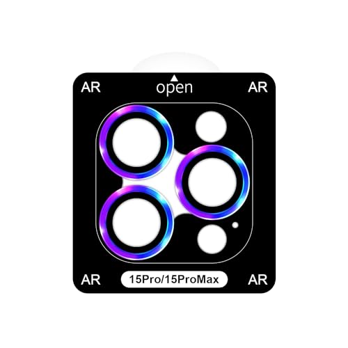 LONLI Hue - for iPhone 15 Pro | 15 Pro Max Triple Camera Lens Protector - Iridescent 2023