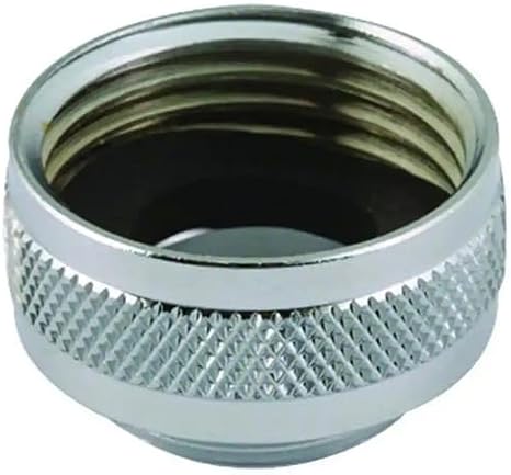 Neoperl 3/4 in. x 55/64 in. - 27 in. Faucet Adapter Solid-Brass Hose x Male Laundry HD 589483 Chrome-Plated