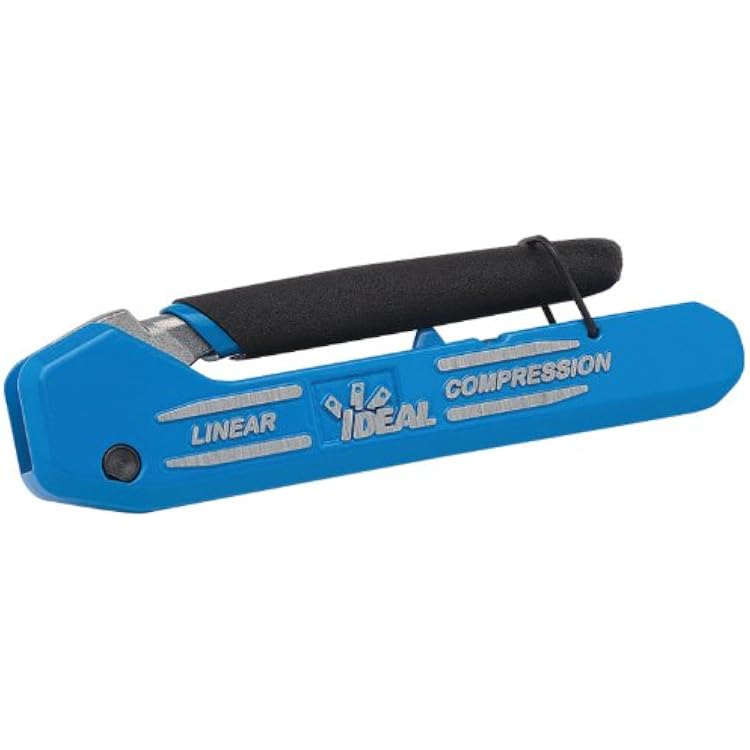 IDEAL Electrical 33-632 LinearX3 Coax Compression Tool, Compression Tool for FBNCRCA connectors, w [4] RTQ XR RG-66 Quad F Connectors