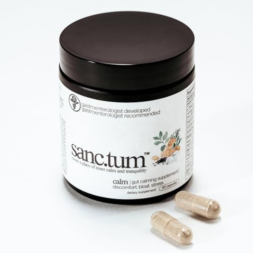 SanctumTM Physician Formulated & Physician Recommended Gut Calming Supplement for Discomfort, Bloating, and Stress