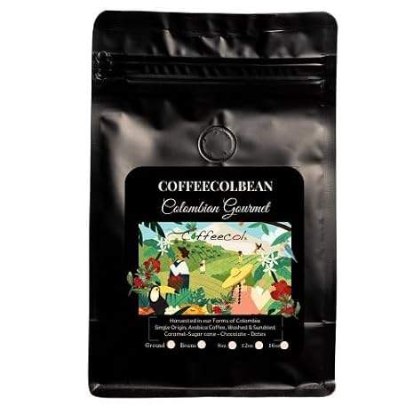 GROUND, Colombian Coffee, Gourmet Selection, Freshly Roasted by COFFEECOL .8oz.(Makes approx 30, 4oz cups of Coffee)