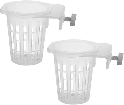 DONGKER Aquarium Plant Holder,2 PCS Hanging Fish Tank Plant Pot with Hole for Fish Tank Wall Thickness up to 1.2cm0.5