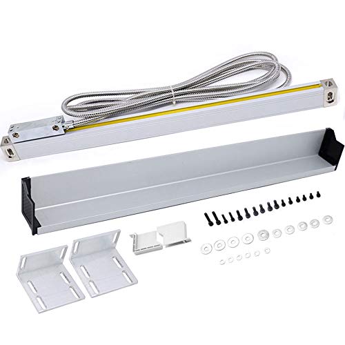 TOAUTO 2 Axis Digital Readout DRO, LCD Display 5um Glass Linear Scale Meter for CNC Milling Lathe EDM Machine 600-650