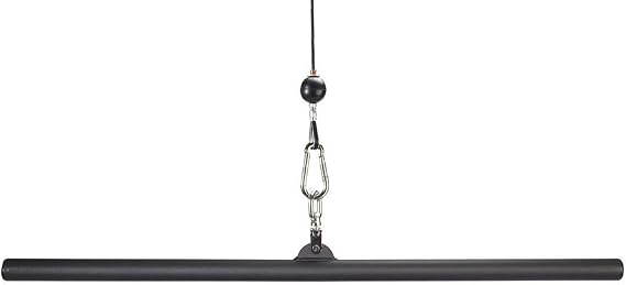 48" STRAIGHT LAT BAR Fat Grip 1-3/4" the Best Lateral Pulldown Bar - Lat Pull Bar for Cable Back Workouts - Lat Pull Down Bar Extreme!