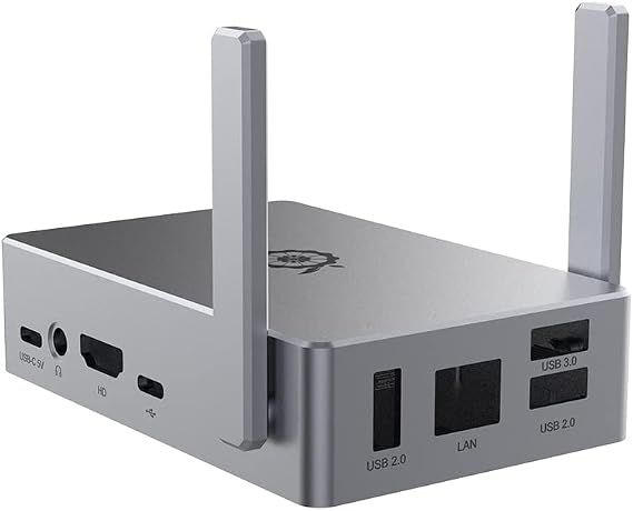 Orange Pi 5/5B Metal Protective Case - Compatible with Orange Pi 5/5B Single Board Computer