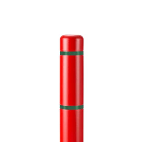 BollardGard 4" x 52" Bollard Cover - Innoplast (Red Green Tape)