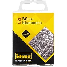 Idena 334030 Paper Clips Pack of 120 Galvanised