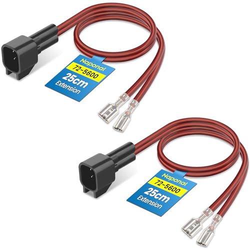 72-5600 Speaker Harness,Thicker and Longer Speaker Wire Cable,Professional Car Door Speaker Wiring Harness Adapter Connector Plug for Ford F150 F250 Escape Mustang Chevrolet GMC Mazda Lincoln2PCS