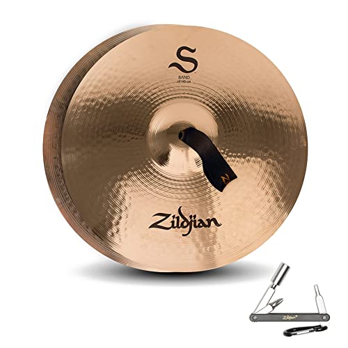 ZILDJIAN S18BP 18 S FAMILY BAND ONE HAND CYMBAL PAIR WBRIGHT SOUND -BRILLIANT With ZKEY