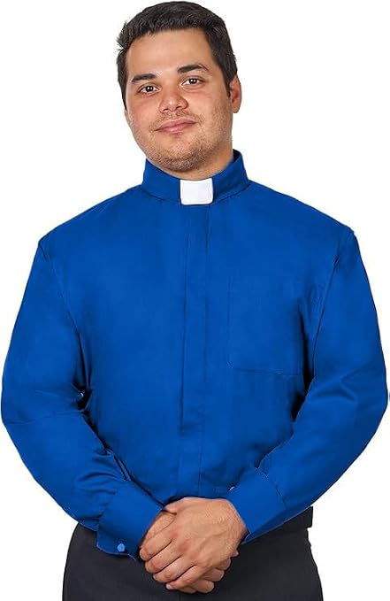 Clergy Shirts for Men - Full Sleeves - Included Tab Collar