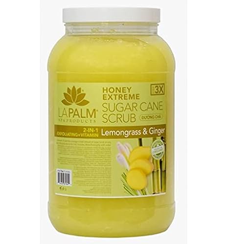 La Palm EXTREME SUGAR SCRUB |1 gallon | Lemongrass & Ginger