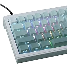JOMKIZ PBT keycaps, 135 Keys Double Shot Keycaps Side Engraved Transparent Keycap Set Cherry Profile Backlit Keycaps for Cherry MX Switch ASIN/ISO Layout Mechanical Keyboard