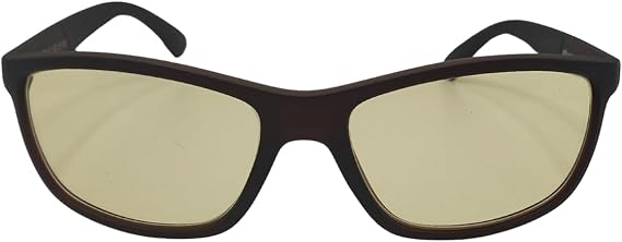 SCHWEIZER FR1 Night Driving Glasses - Brown Frames Light Yellow Tint