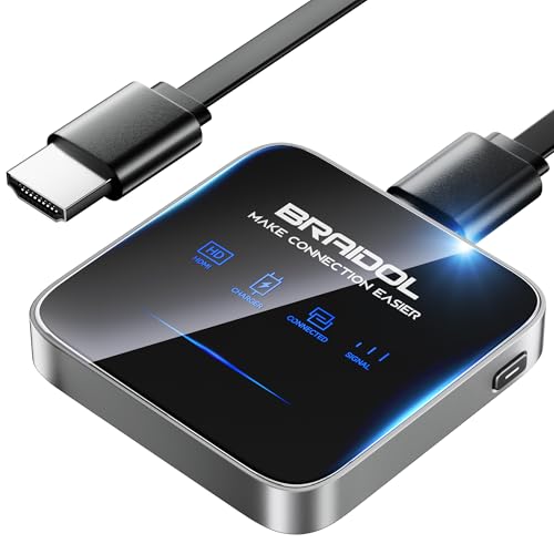 2026 Upgraded Wireless HDMI Display Dongle Adapter, Transmitter Streaming Media VideoAudioFile HDMI Wireless Extender from Smartphone,Laptop to HDTVMonitorProjector, Support Airplay DLNA Silver