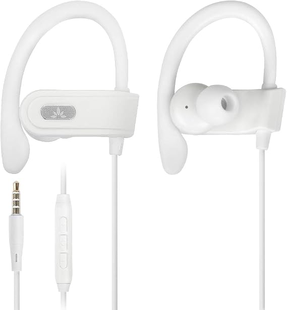 Avantree E171 - AUX 3.5mm Wired Earbuds with Microphone & Volume Control