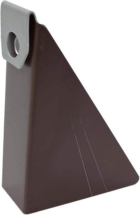 10 Pack Gutter Wedges for 5 K-Style Aluminum Gutters Steep Roof Pitch Gutter Leveling Shims for Angled Fascia Boards (6/1210/12 Pitch) Rain Gutter Support Spacer Brackets BROWN Made in USA