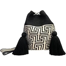 WAYUU bag mochila for women, LARGE COLORFUL original bolsa tejida colombiana authentic crochet pattern Gift from Colombia