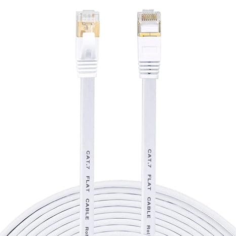 Cat7 Ethernet RJ45 Modem İnternet Kablosu 10 Gbps 600 Mhz Flat Kablo 3 Metre 4257