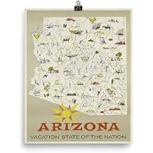 Vintage Poster - Arizona 1758 - Premium Luster Photo Paper Poster (8x10)