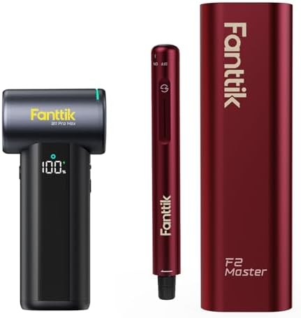 Fanttik Gust B11 Pro Max Electric Air Duster & F2 Master Mini Cordless Rotary Tool Kit-Red