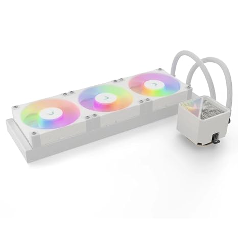 Valkyrie V360 Lite 360mm AIO CPU Liquid Cooler 3120mm ARGB PWM Fans 300W TDP High-Speed PWM Pump up to 2800RPM AMD AM5, AM4 Intel LGA 1851, 1700, 1200/1151 Compatible Sync Ready | White