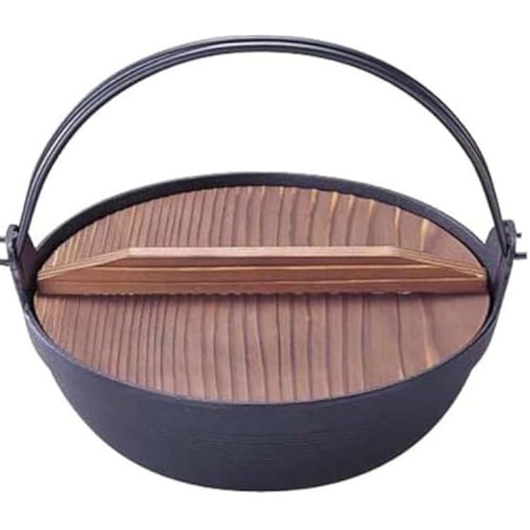 Iwachu 21011 Furusato Hot Pot, Deep 11.8 inches 30 mm, Black Baking, Inner Diameter 11.4 inches 29 cm, Induction Compatible, Nambu Ironware