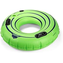 Tube Pro Green 44" Premium River Tube with Cupholder- Heavy Duty, Commercial Grade