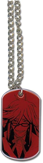 Black Butler Grell Dogtag Necklace