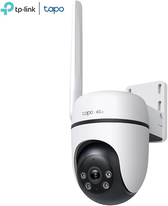 TP-Link Tapo C501GW | 4G LTE Dış Mekan Güvenlik Kamerası | 360° Görüntüleme | 1080P Full HD | Renkli Gece Görüşü | IP66 | AI Algılama | Alarm | PoE Desteği | microSD & Bulut Destekli