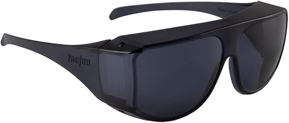 Fit Over Sunglasses, Smoke Color, 100% UVA/UVB Protection; Polycarbonate Lenses