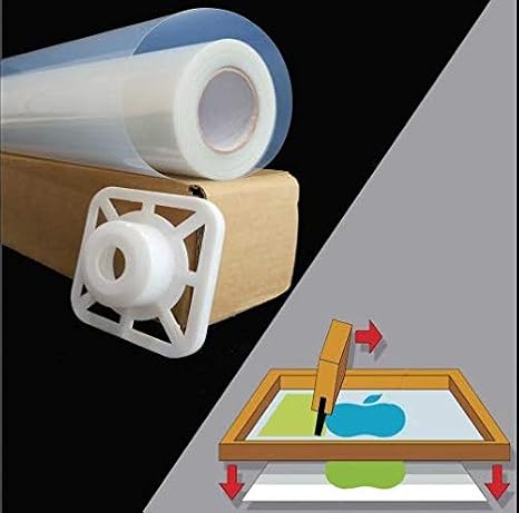 Silk Screen Printing Film 24"x100ft. Roll Waterproof Inkjet Transparent Film (Shipping from SF.CA US)