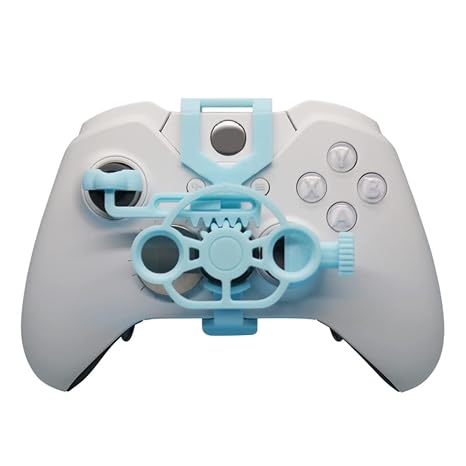 Game Controller Mini Steering Wheel Gaming Racing Wheel Simulation driver Plug-in For Xboxone/X/S/Elite Racing Game Accessories (Blue)