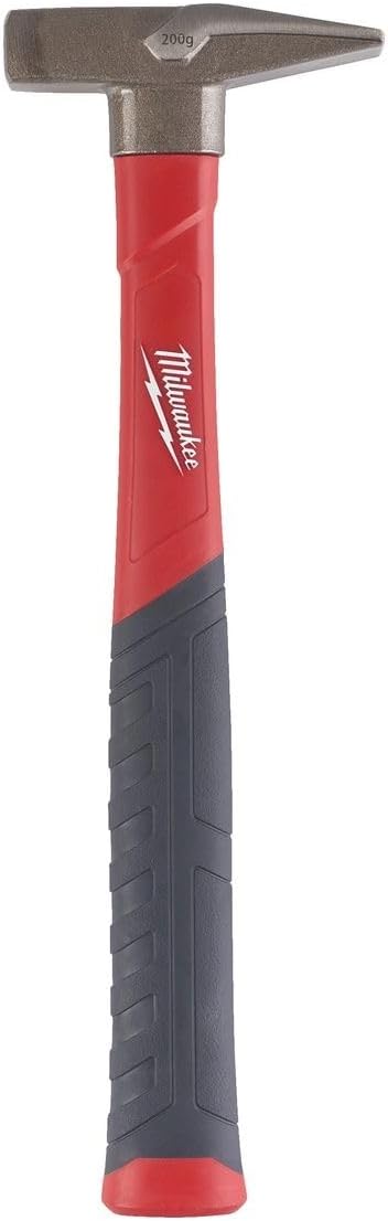 Milwaukee Fiberglas Çilingir Çekici, Yumuşak Sap Kaplamalı Sap, Yüksek Kullanıcı Konforu, DIN 1041, 200-1000g, Boyut: 200 g