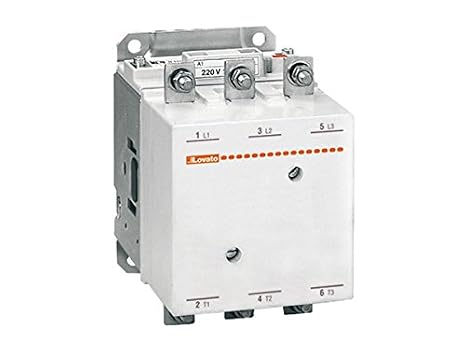 Lovato Electric 11B31000220 3 Pole Contactor, B310.00, 220V - 240V