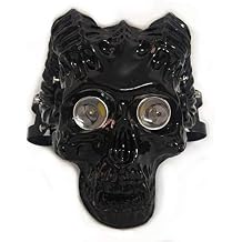 Motorcycle Skull Headlights Universal Head Light Lamp LED Sheep Head Face