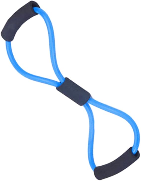 Blue 8 Shape Chest Expander Resistance Bands with Handles