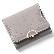 RNIEGA Leather Small Womens Wallet RFID Blocking Bifold Card Holder Cute Wallet for Woman with Zipper Coin Pocket