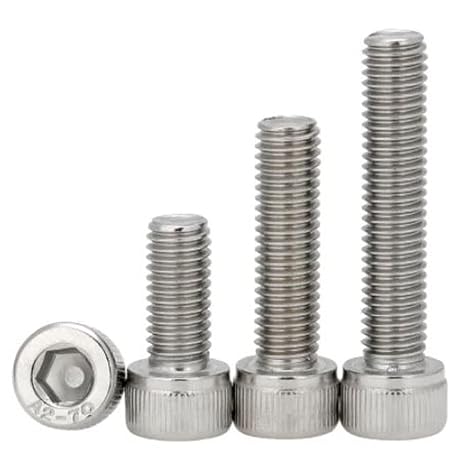MonsterBolts - M5 x 25mm Socket Head Screws, DIN 912, A2 Stainless Steel, 10 Pack
